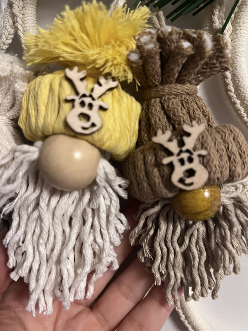 Macrame vánoční skřítek — foto 6