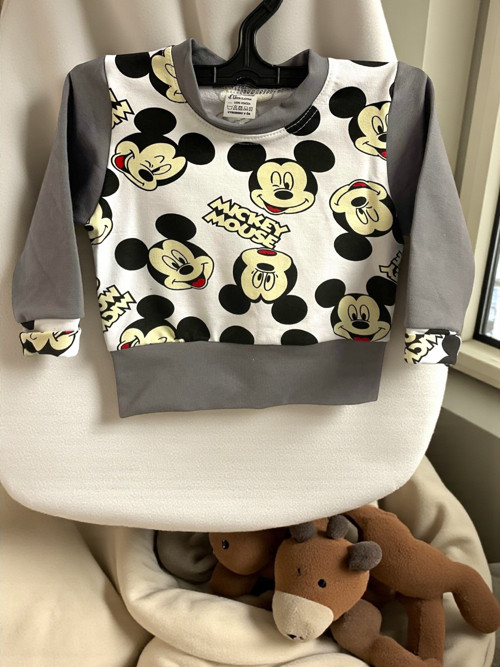 Dětská mikina Mickey s šedou 80 — foto 4