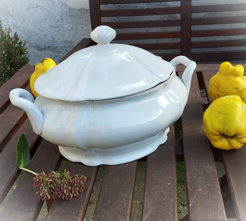 Polévková mísa bílý porcelán — foto 2
