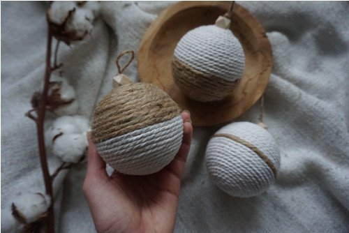 Macramé baňky Juta- set — foto 4