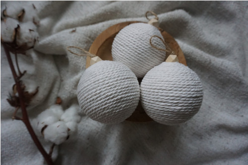 Macramé baňky Natural - set — foto 2
