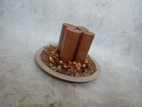 Adventní svícen měděný — foto 3