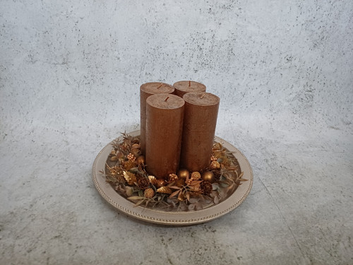 Adventní svícen měděný — foto 2