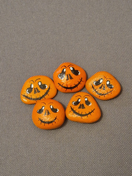 Kamínky "dýně" halloween — foto 3