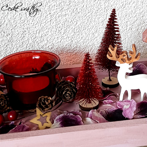 Vánoční svícen s domečky — foto 3