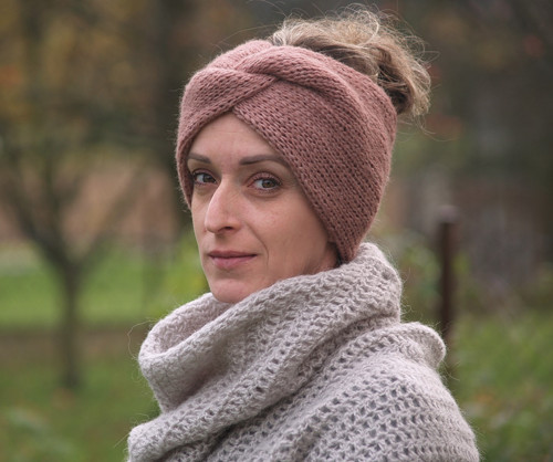 MAXI čelenka alpaka starorůžová — foto 3