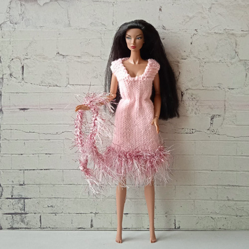 Oblečky pro Barbie, FR, Integrity - šaty, boa — foto 3