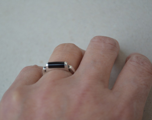 Elegance - prsten s onyxem — foto 2