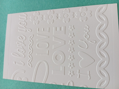 Embossing karta love — foto 2