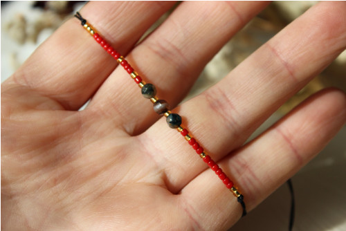 Achát. Simple bracelet. — foto 3