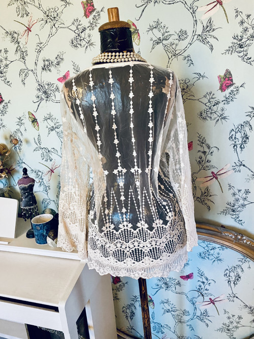 Halenka boho krajka — foto 5