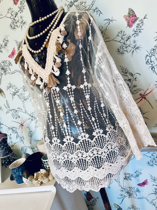 Halenka boho krajka — foto 4