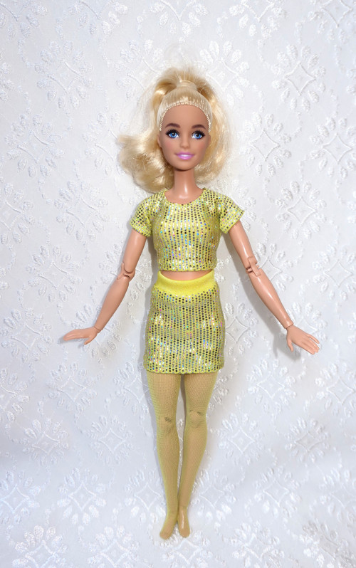 Punčocháče pro Barbie - žluté — foto 2