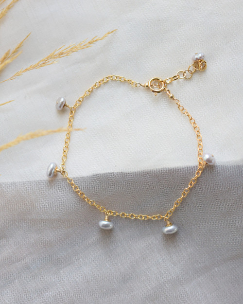 Jitřenkový, gold filled náramek — foto 2