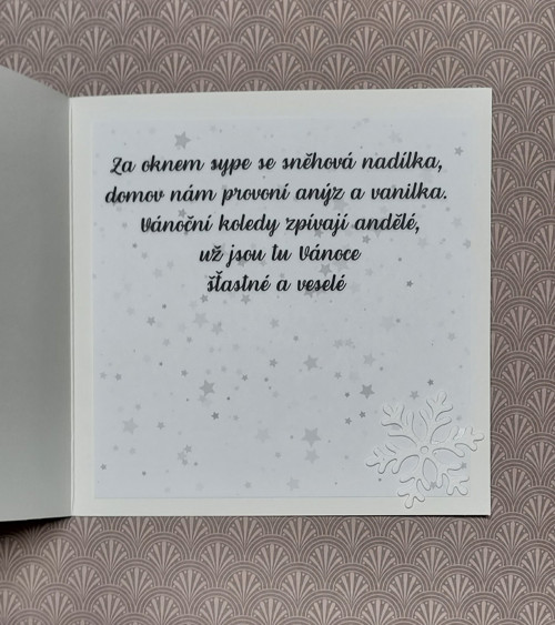 Vánoční 3D přáníčko - Medvídek s myškou — foto 3