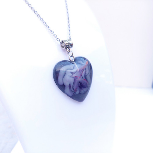 Dark marble heart /25196/ — foto 4