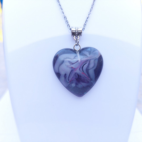 Dark marble heart /25196/ — foto 2