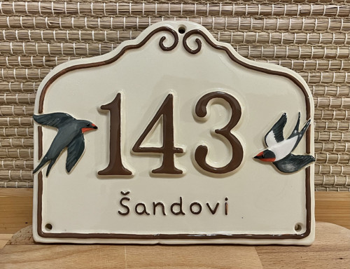 Domovní cedulka Vlaštovky — foto 2