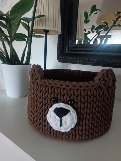 Háčkovaný Košík - Medvídek — foto 4