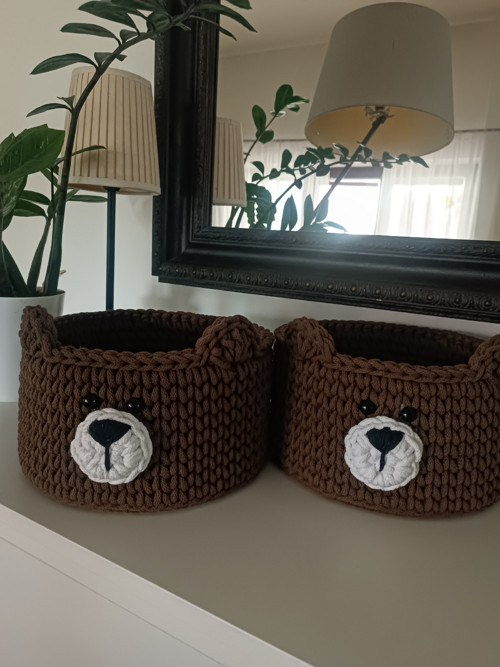 Háčkovaný Košík - Medvídek — foto 3