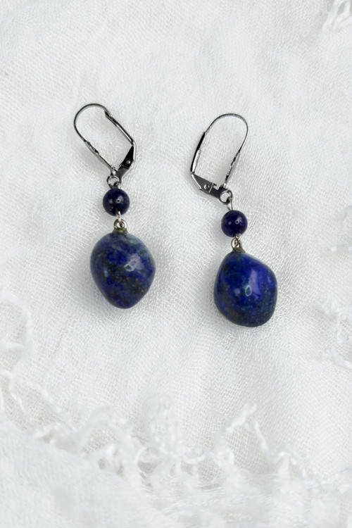 Náušnice Lápis Lazuli II. — foto 3
