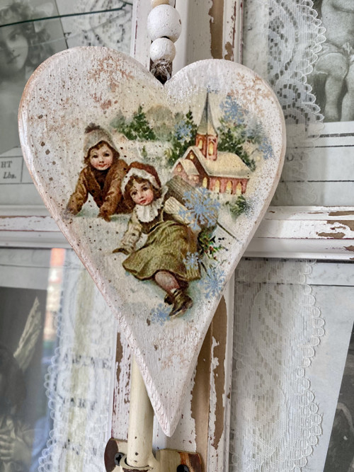 Vánoční nostalgické srdíčko — foto 3