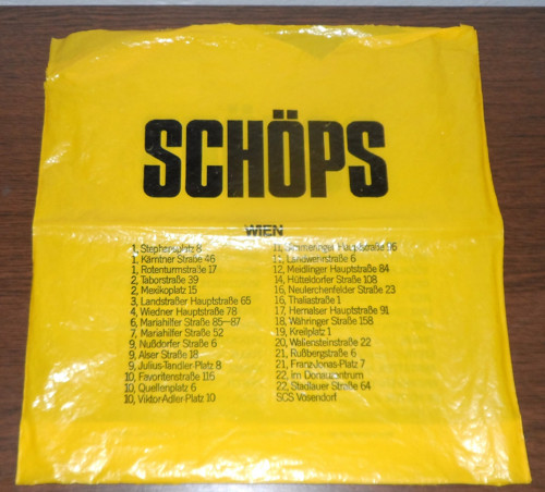 Igelitová TAŠKA • Schöps, Vídeň — foto 2