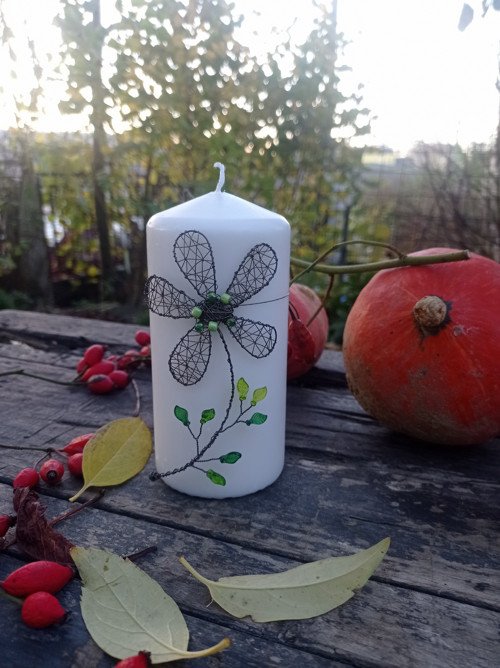 Svíčka s kytkou I. — foto 5