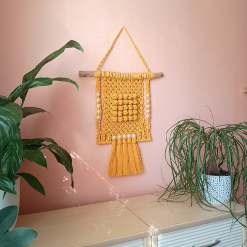 Macramé Boho - Zlatá harmónia — foto 4