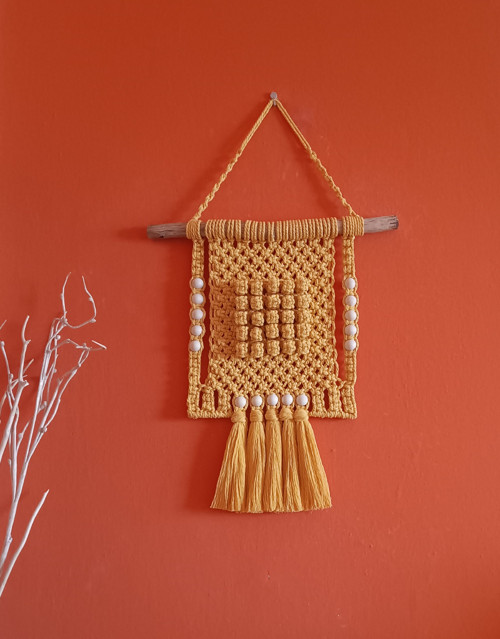 Macramé Boho - Zlatá harmónia — foto 3