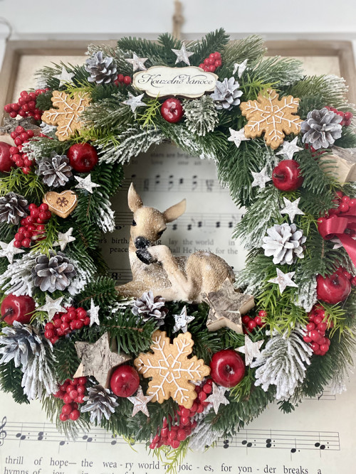 Vánoční věnec s kolouškem — foto 6
