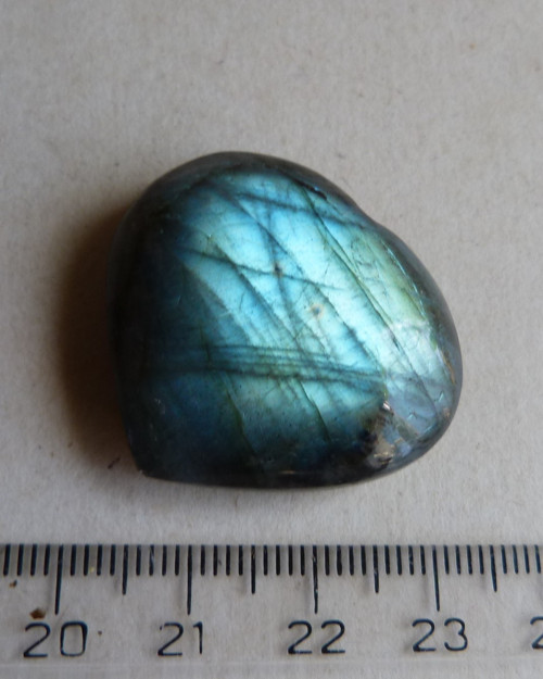 Labradoritové srdce - 3,3 cm — foto 5