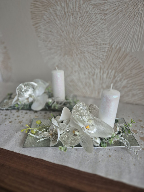Vánoční svícen s orchidejí — foto 2