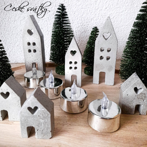 Adventní svícen s domečky — foto 3