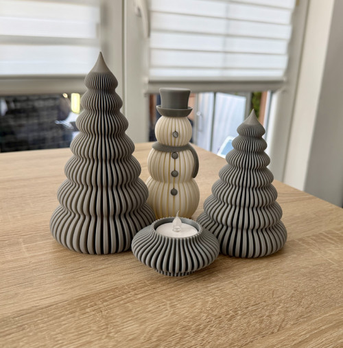 Set Vánoční dekorace 3D tisk — foto 3