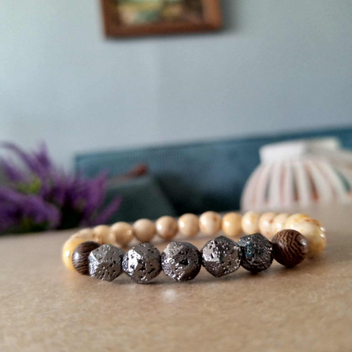 Náramek magnezit a pyrit — foto 4