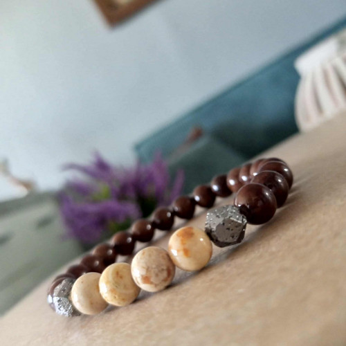 Náramek chalcedon a magnezit — foto 4