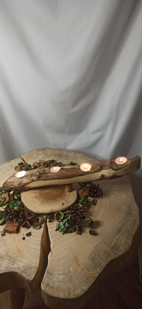 Adventní větvový svícen — foto 3