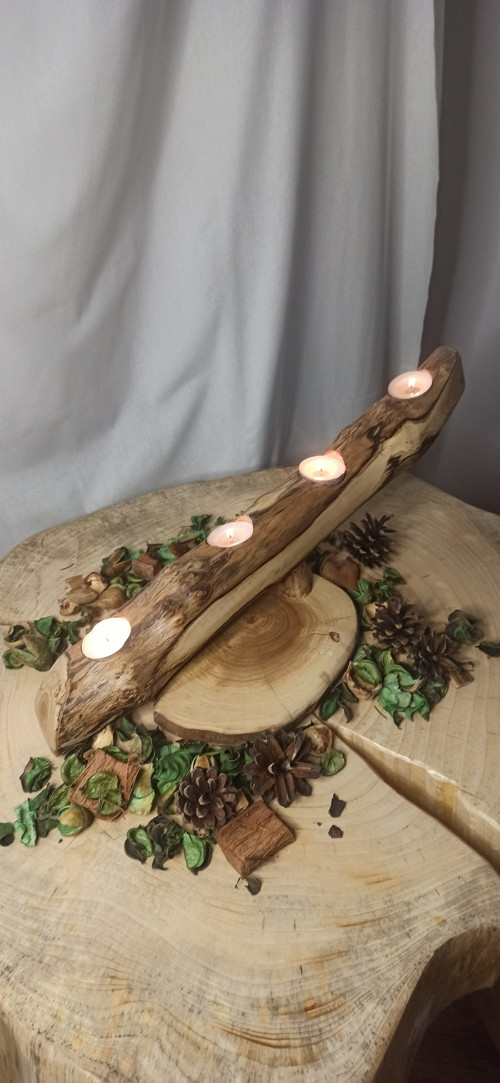 Adventní větvový svícen — foto 2