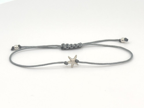 Minimalistický náramek - Starfish (tm. šedá) — foto 2