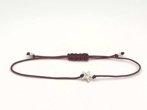 Minimalistický náramek - Starfish (vínová) — foto 2