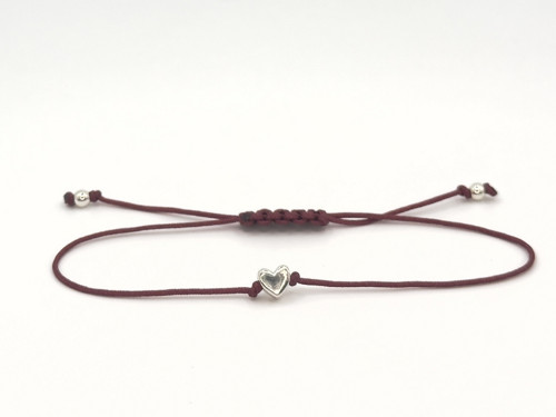 Minimalistický náramek - Tiny Shiny (vínová) — foto 2
