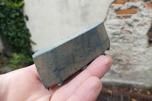 Staré dřevěné razítko na textil, modrotisk — foto 6