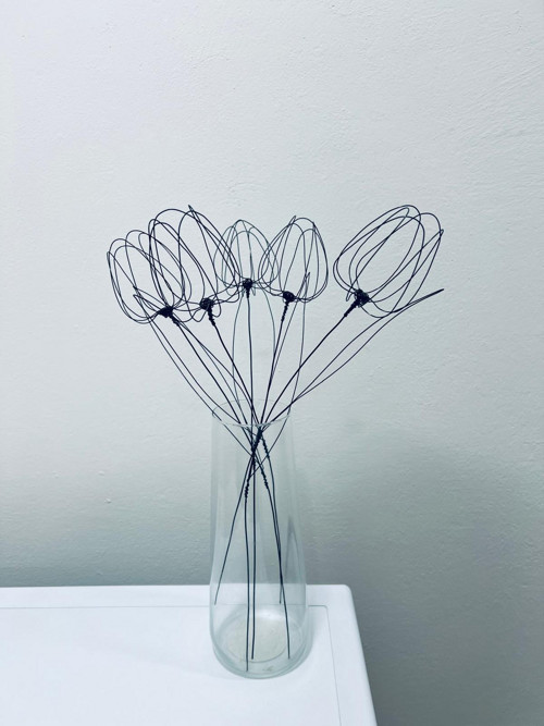 Drátkované Tulipány - 5ks — foto 3