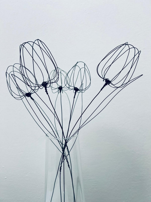 Drátkované Tulipány - 5ks — foto 4