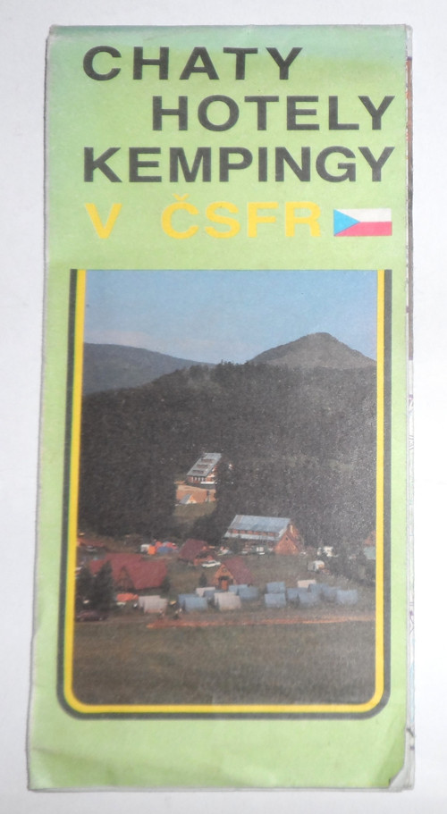 Chaty, hotely, kempingy v ČSFR • mapa, 1990 — foto 2