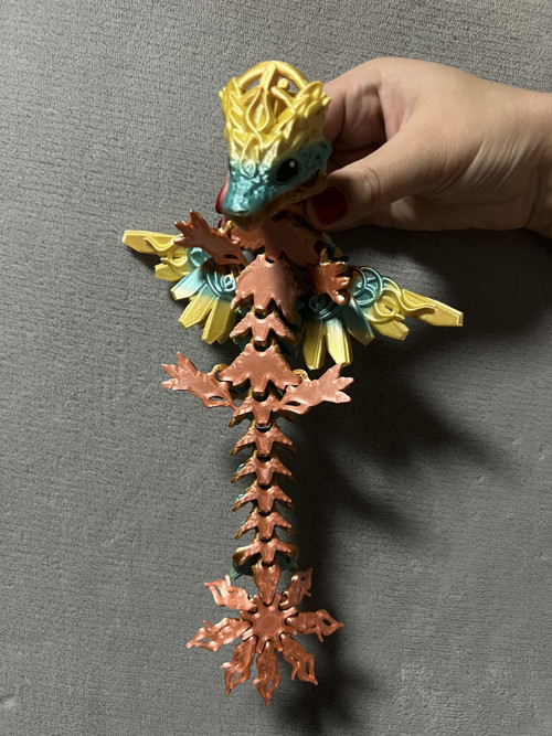Mládě Slunečního draka - 24 cm - 3D Tisk — foto 3