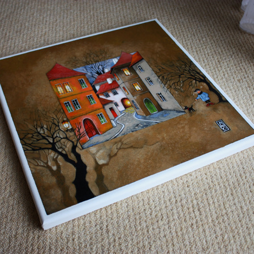 Večerní procházka... 40x40cm — foto 4