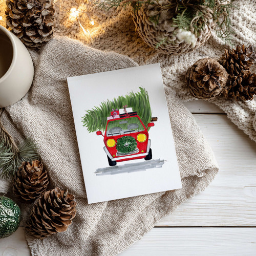 Vánoční přání – Mini Cooper se stromkem — foto 2