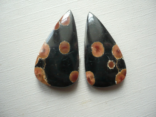 Kabošon - peanut obsidián 28 mm, č.4f — foto 3